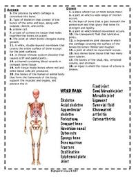 Crossword covering the anatomical terminology for the female reproductive system for honors crossword covering the vocabulary of the urinary system for anatomy. Skeletal System Hs Crossword Puzzle By Brighteyed For Science Tpt