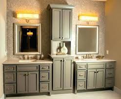 Bathroom Cabinets Double Sink Bathroom Double Vanity With Center Tower Ideas Cabinets Double Bathroom Linen Tower Master Bathroom Vanity Double Vanity Bathroom