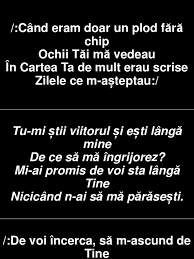 Cand eram doar un plod fara chip, ochii tai ma vedeau in cartea ta, de mult erau scrise zilele ce m' asteptau cand eram doar un plod fara chip, ochii tai ma vedeau in cartea ta negativele descarcate de mai multe ori. Cand Eram Doar Un Plod