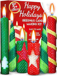 Amazon Com Christmas Candle Making Kit Beeswax Candle Making Supplies Diy Kit With Creative In 2020 Candle Making Supplies Diy Diy Colored Candles Candle Making Kit