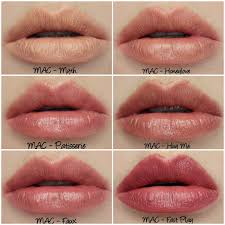 Permanent Lip Swatches Google Search Neutral Lipstick Mac Lipstick Swatches Lipstick For Pale Skin