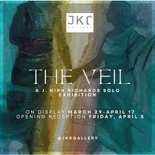 Did Not Our Hearts Burn Within Us?” 6.25x6.25 inches, in a 15” frame. My  solo exhibit “The Veil” opens today at 4:00, including thirty two new  paintings, dozens of new works on