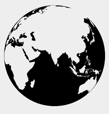 Black and white worldwide globe. Clipart Earth Black And White Earth Black And White Png Cliparts Cartoons Jing Fm