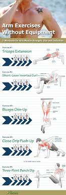 Bodyweight Tricep Exercises And Bodyweight Bicep Exercises How To Get Bigger Arms At Home The Health Science Journal Arm Workout Easy Yoga Workouts Exercise