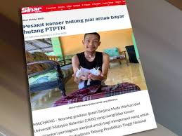 Mila, aku punya hutang pada kawanku. Pesakit Kanser Hidung Bersyukur Tak Perlu Bayar Hutang Ptptn
