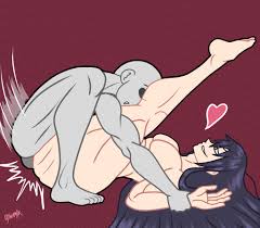 Ohma x Setsuna Kengan hentai embarrassed erection