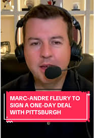 Marc-Andre Fleury Signs One-Day Contract with Penguins