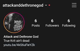 We did not find results for: Attack And Dethrone God Facebook
