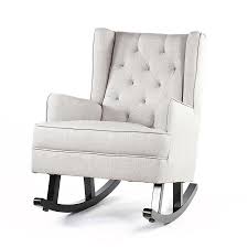 Product titlepatio rocking chair, ergonomic outdoor porch rocking chairs, wooden ergonomic rocking lounger chairs, outdoor bistro chair, indoor porch glider rocker chair, 280lbs weight capacity, white, a1583. Grey Nursing Chairs The Sophisticated Design You Know Love Black Mango