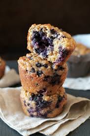 Blueberry drinks, blueberry muffins and smart blueberry desserts. Blueberry Oat Greek Yogurt Muffins Running With Spoons