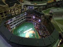 Check Out This Incredible Lego Replica Of The Texas Rangers Playing At Globe Life Park Thank You Legoland For Making Us A P Legoland Texas Rangers Lego Worlds