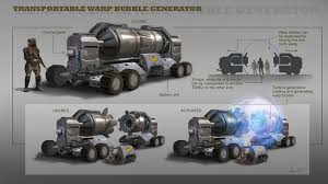 Artstation Transportable Warp Bubble Generator Albert Urmanov Generation Futuristic Bubbles