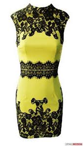 Black And Yellow Clothes Yellow Dress Black Lace Bright Yellow Dress Yellow Dress Dresses