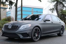 2015 Mercedes Benz S63 Amg Fully Wrapped With Matte Metallic Black Car Wrap Car Graphics Commercial Window Tinting