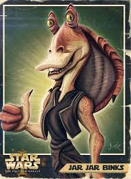 Jar Jar Binks Star Wars Cartoon Star Wars Characters Star Wars Art