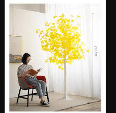 11 Off Simulation Ginkgo Arbre Grand Faux Arbre Souhaitant Arbre Amenagement Paysager Interieur Salon Paysage Chambre Decoration Chambre Mise En Page