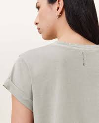 Anna Crew Neck Short Sleeve T-Shirt ABBEY STONE GREEN