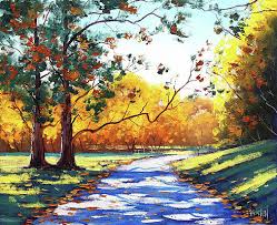 The palette knife painting is a technique that is used to do impasto style painting. Beautiful Nature Paintings Fine Art America