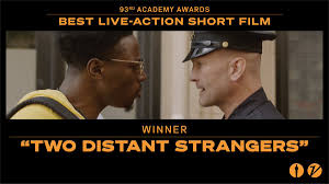 This short film takes emily into the future, where she meets her clone, who speaks to her about the future and what the world will look like. Variety On Twitter Oscars Twodistantstrangers Wins Best Live Action Short Film Https T Co Ma5q4c2wju