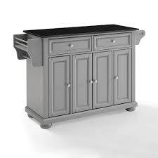 Shaker cabinets painted white or gray are also popular in modern kitchens as they give off a light and airy feel that many contemporary homeowners seek. Alexandria Kitchen Island With Granite Top Vintage Gray Black Crosley Target