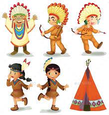 American Indians Native American Drawing Cute Cartoon Drawings Indian Illustration