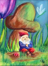 Siesta Gnome Style At Elfwood Com Scifi Fantasy Art Fantasy Art Gnomes