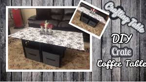 Choosing the right coffee table to go with your sofa is not easy. Diy Crate Coffee Table Crafting Table Youtube