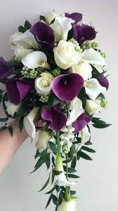 Purple Wedding Bouquets Lily Bouquet Wedding Wedding Flower Guide