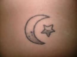 Crescent moon and stars by theothertattooguy on deviantart. Simple Star And Crescent Moon Tattoo Love The Shading Moon Star Tattoo Crescent Moon Tattoo Star Tattoos