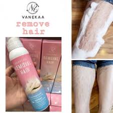 This colored hairspray often comes in bold neon colors. Hot New Hair Removal Vanekaa Spray No