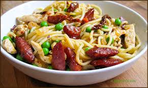 Bake 20 to 25 minutes or until sauce is bubbly and top is golden brown. Spaghetti With Chicken Chorizo And Sun Dried Tomatoes A Glug Of Oil