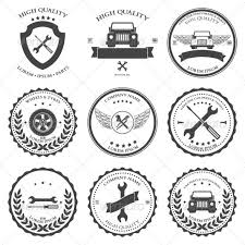 Car Service Auto Parts And Tools Icons Auto Shop Logo Auto Parts Mechanics Logo