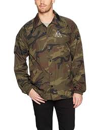 amazon com huf mens triple triangle coaches jacket clothing