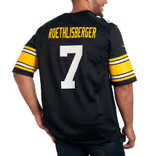 Pittsburgh Steelers Nike 7 Ben Roethlisberger 2018 Alternate Replica Jersey Ben roethlisberger jerseys, tees, and more are at the shop.cbssports.com. ben roethlisberger 7 men s nike replica throwback jersey