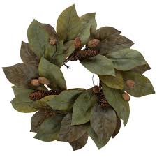 Magnolia Leaf Pinecone Candle Ring Hobby Lobby