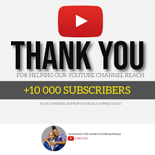 CHURCH THANK YOU YOUTUBE SUBSCRIBERS Template | PosterMyWall