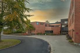 Retningslinjer for bruk av grimstad kommune kommunevåpen/logo. Grimstad Radhus Meedeea Stock Images