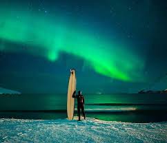 Surfing Under The Northern Lights Iceland Chris Burkard Photography Say Yes To Adventu Northern Lights Travel Photography Inspiration Life Is An Adventure