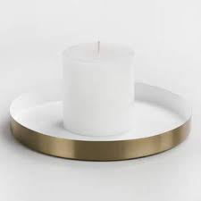 Set of 3 three candlesticks for pillar candles, old world candle holders, new. Fashion Look Featuring West Elm Home Living And West Elm Home Living By Juliard Shopstyle