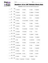 Esl Kids Worksheets Numbers 10 To 100 Worksheets