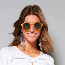 Femmes classic lunettes d'extérieur de style rétro lunettes de soleil haute définition. Lunettes De Soleil Rondes Femme 3 Suisses
