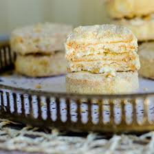 The Cookie Cashew Dacquoise Are Covered And Filled With Buttercream Then Rolled In Ground Roasted Cashew An Amazin Sylvanas Recipe Sans Rival Silvanas Recipe