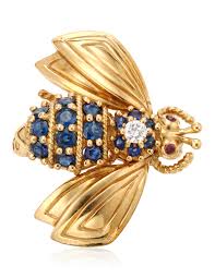Brooch Tiffany Bee Jewelry Diamond Brooch Tiffany Bee Brooch Vintage  Sapphire, Diamond And