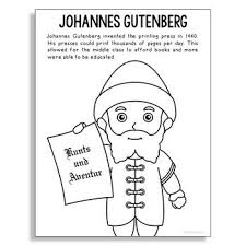 With a stained glass design, it is fun for both children and adults. Johannes Gutenberg Coloring Page Or Poster Makes A Great Addition To History Interactive Notebo History Interactive Notebook Coloring Pages Biography Projects