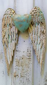 Angel Wings Wall Decor With Heart White And By Anitasperodesign 120 00 Angel Wings Wall Decor Angel Wings Wall Wings