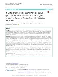 PDF) In vitro antibacterial activity of bioactive glass S53P4