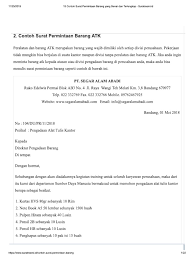 Apa itu surat penawaran barang? Surat Permintaan Barang