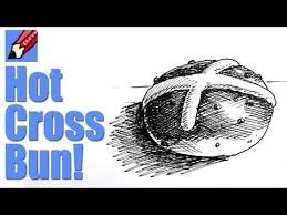 How To Draw A Hot Cross Bun Real Easy Youtube Drawings Easy Youtube Draw