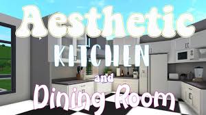 Dining room aesthetic bloxburg living room ideas. Bloxburg Aesthetic Kitchen And Dining Room Speed Build Youtube