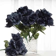 Pink & blue silk roses. 12 Bushes 84 Pcs Navy Blue Artificial Silk Rose Flowers With Green Leaves Artificial Flowers Wedding Silk Roses Wedding Flowers Roses